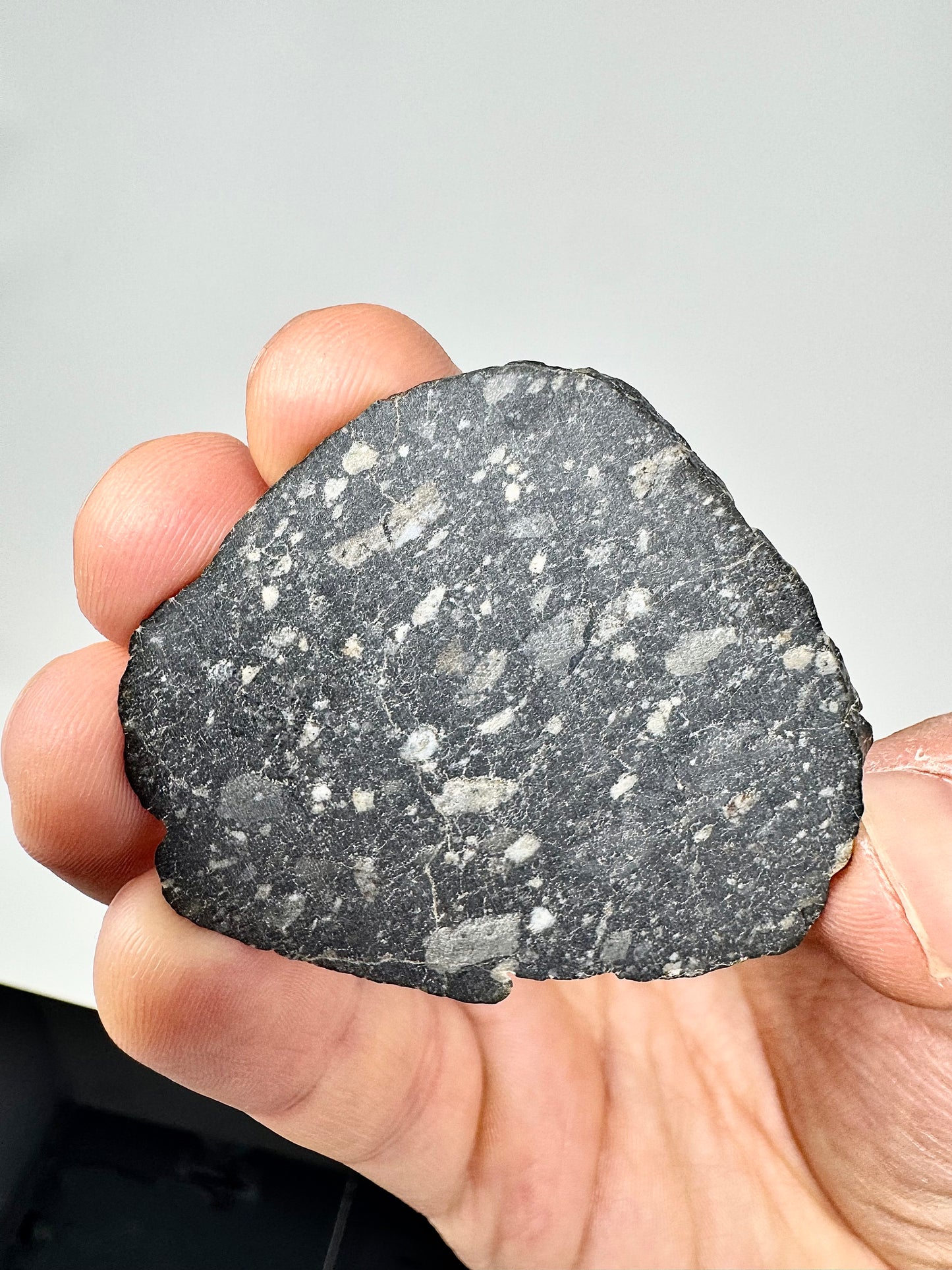 NEW! 9.9g Newly Discovered Lunar Breccia - FULL SLICE - A Genuine Piece Of Our Moon!