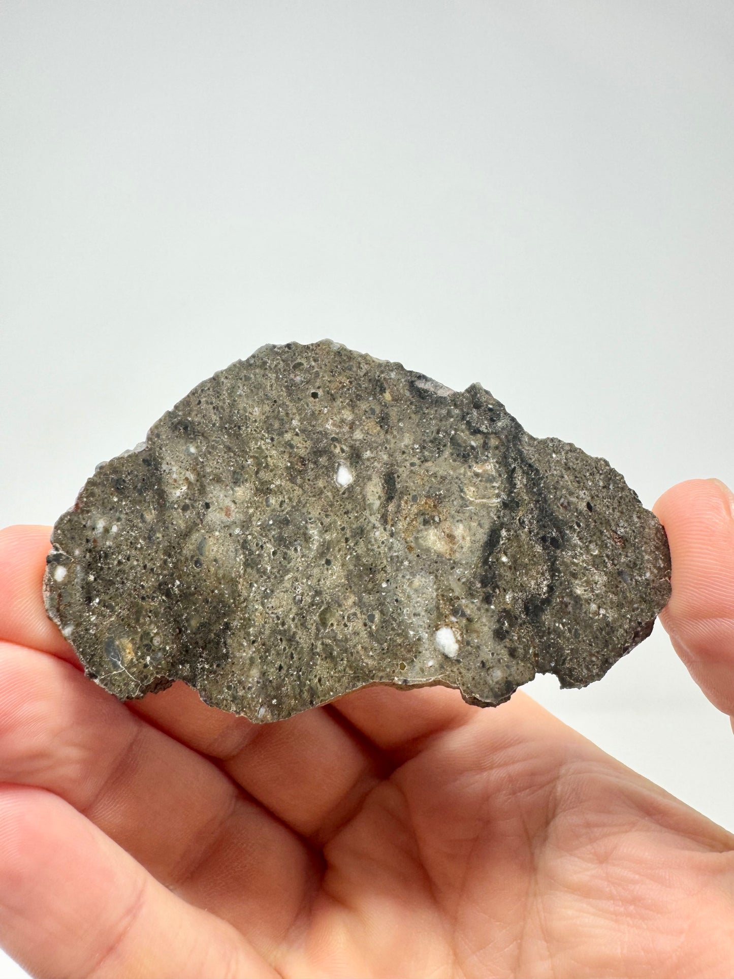 NEW! Rare Lunar Troctolite - 19.2g - Lunar Meteorite From Deep Within The Moon’s Crust
