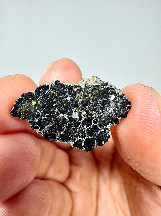 Mesmerizing NWA 13951 “Starry Night” Lunar Meteorite Slice - 1.7g