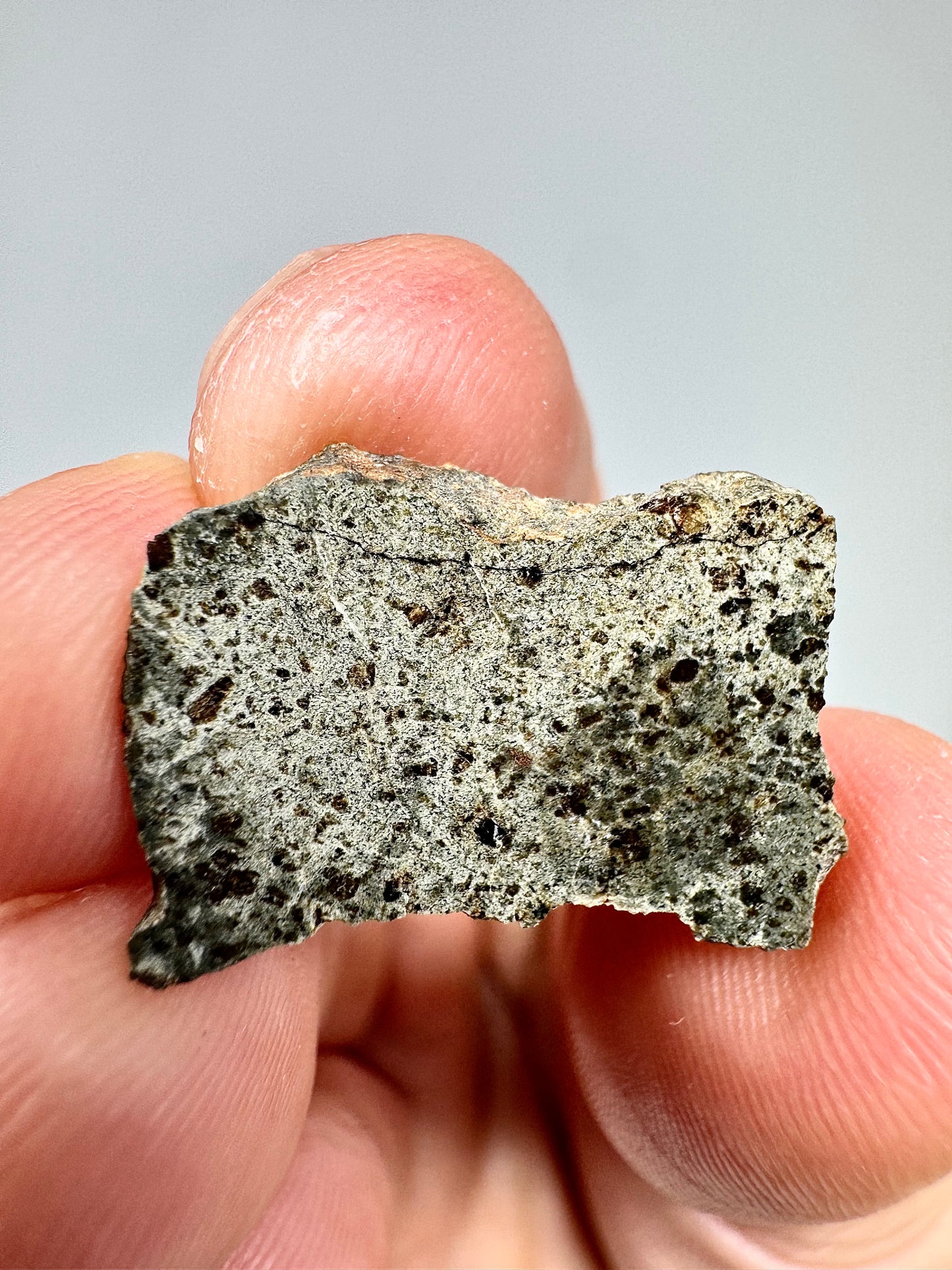 2.1g Genuine Martian Meteorite Amgala 001- Scientifically Studied Rock From Planet Mars