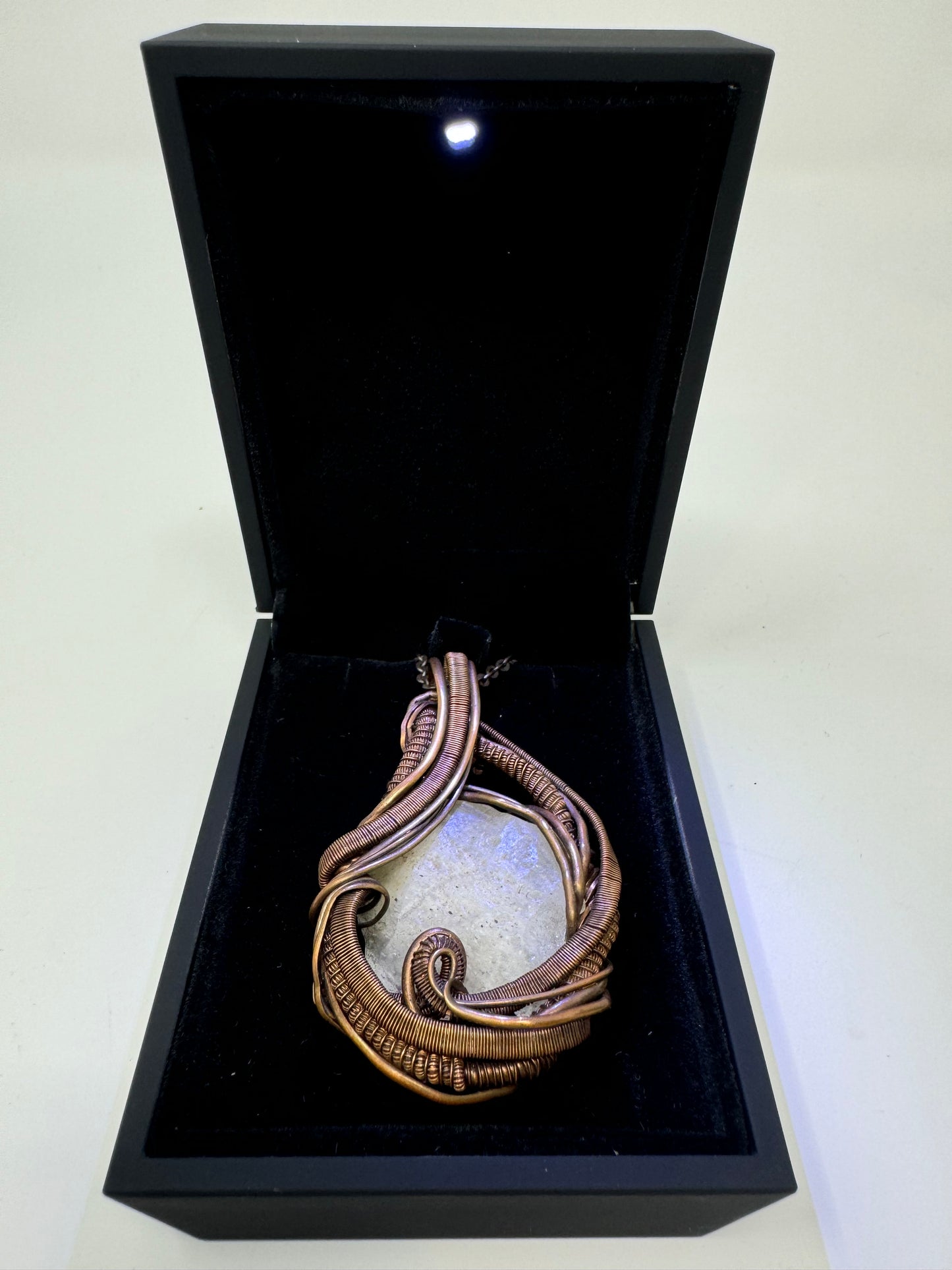 Genuine Libyan Desert Glass Necklace - Copper - One of a Kind/Handmade