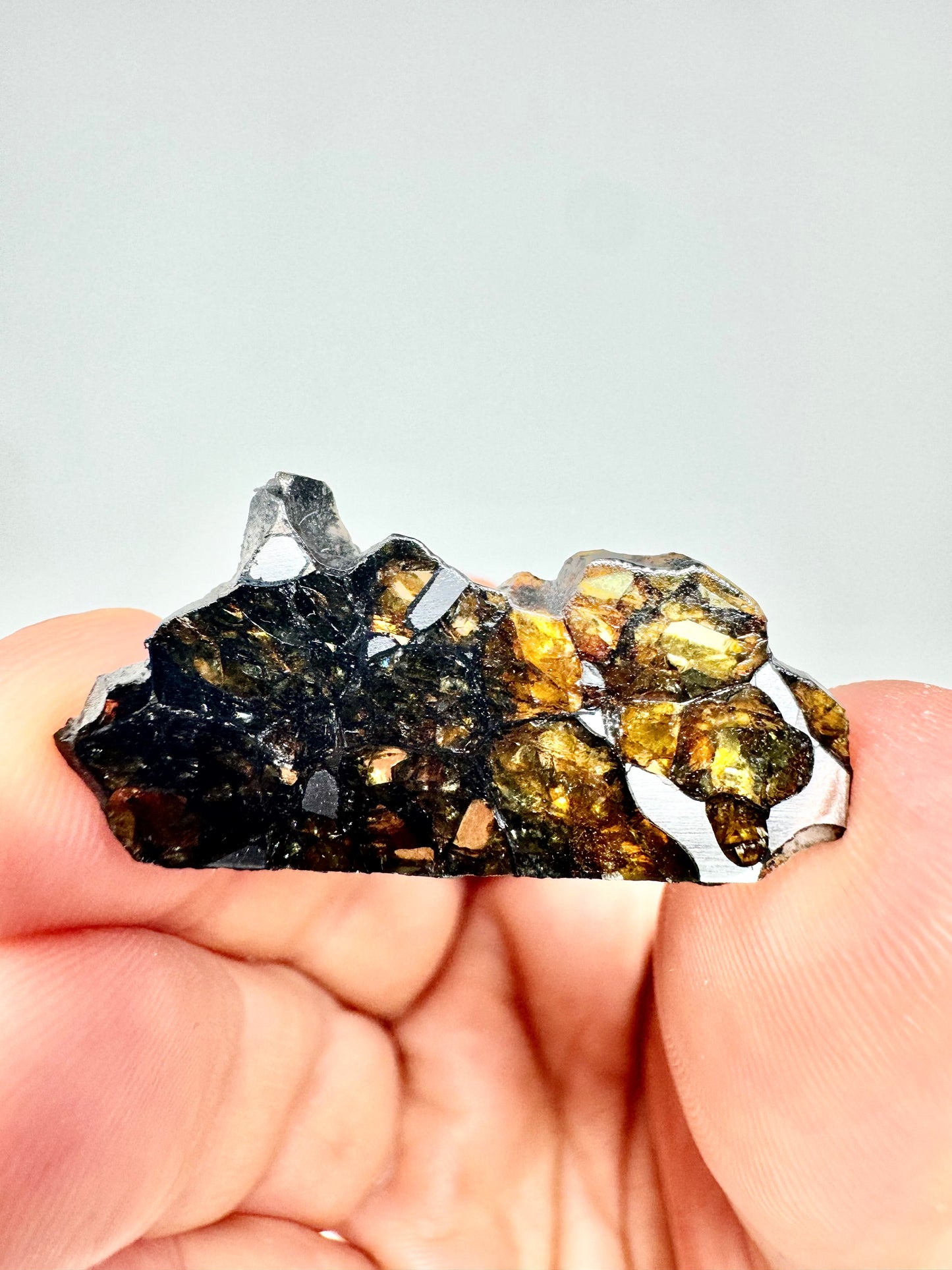 Beautifully Translucent Seymchan Pallasite Meteorite - 3.1g - From An Asteroid