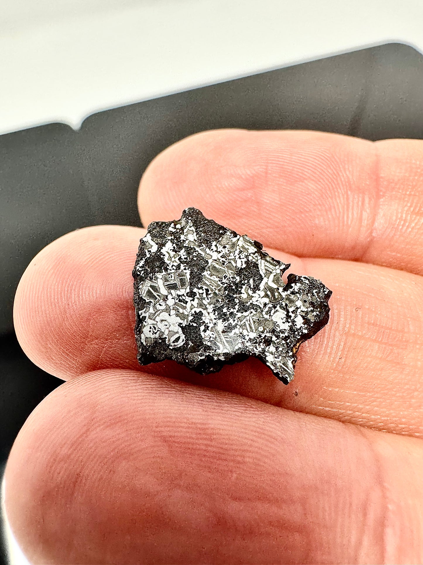 NEW! 1.5g Extremely High Iron Winonaite Meteorite Under Study - A Primitive Achondrite!