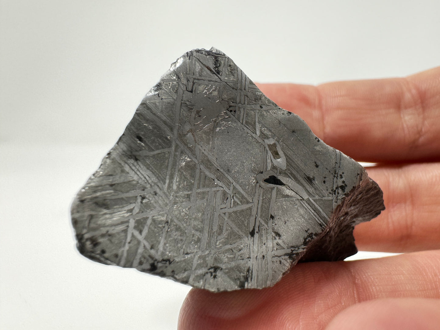Windowed Solid Iron Meteorite - 135g