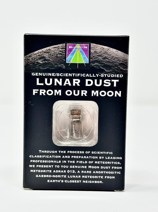 Genuine Moon Dust From Adrar 013, A Rare Lunar Meteorite! A Unique Gift Idea!
