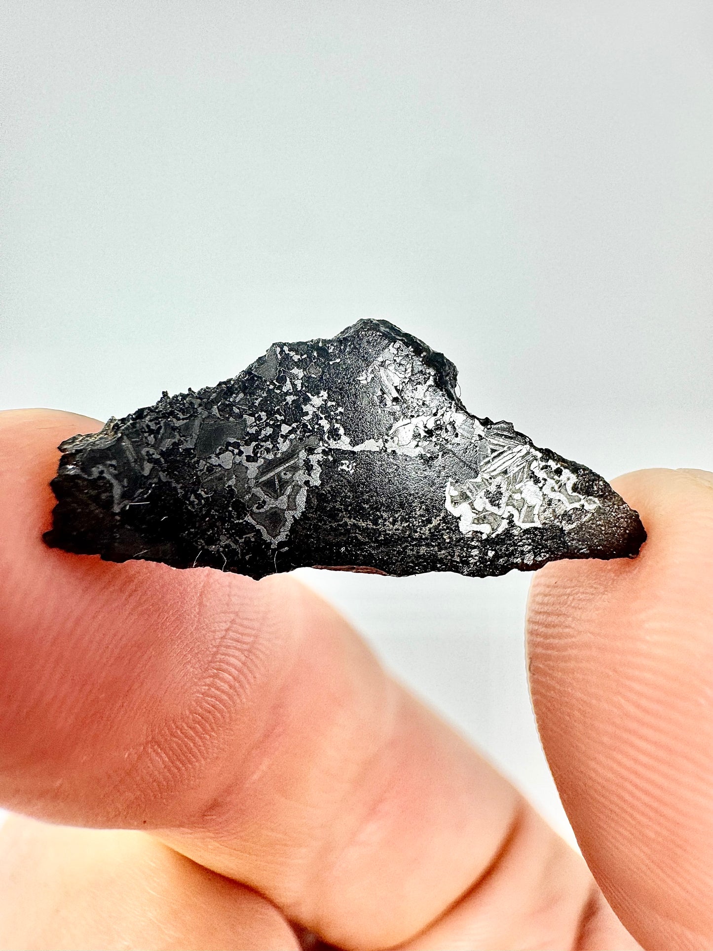 NEW! 1.5g Extremely High Iron Winonaite Meteorite Under Study - A Primitive Achondrite!