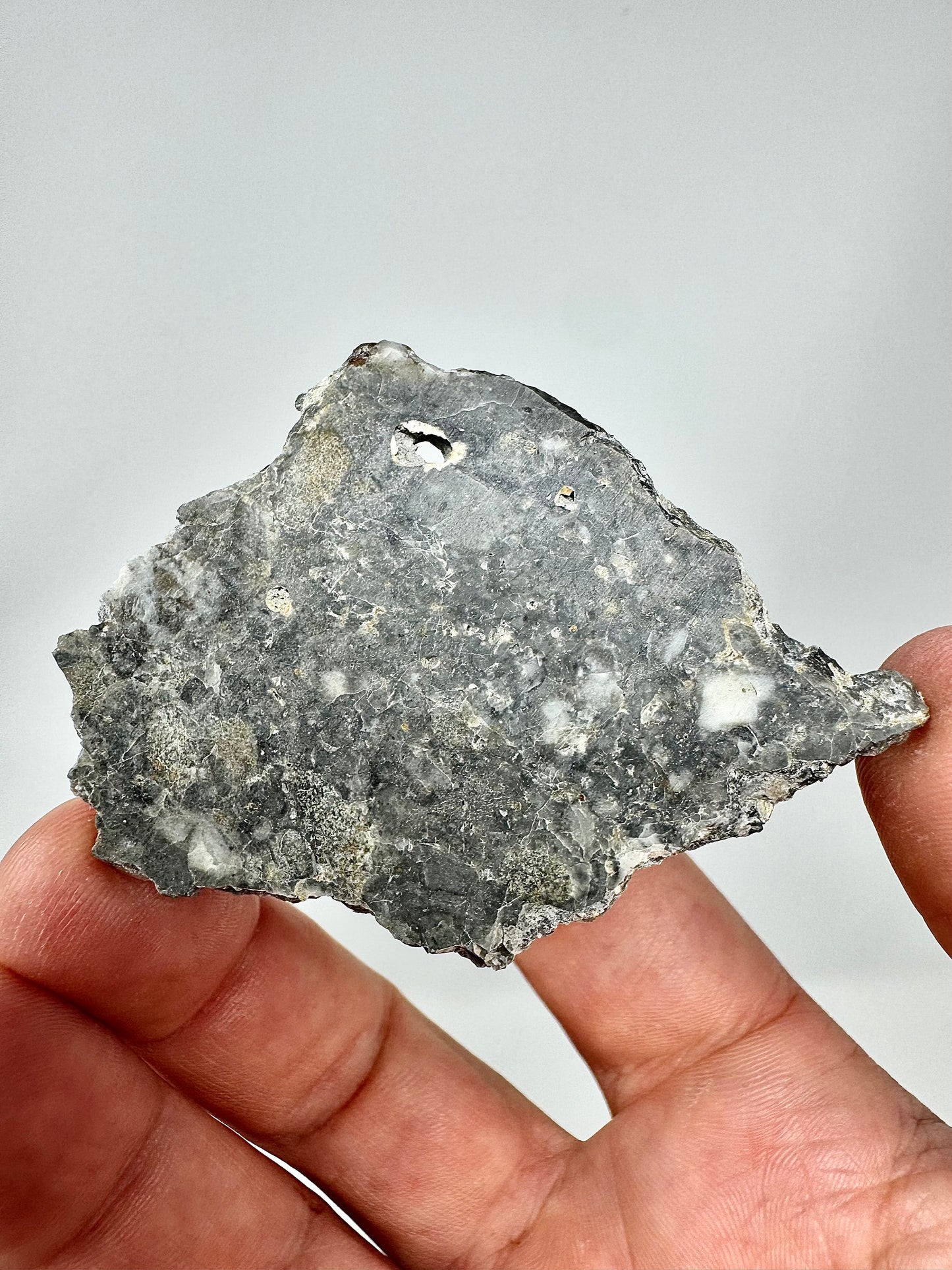 12.8g Adrar 017 Lunar Meteorite - A Rare Gabbro/Norite - From Our Moon!