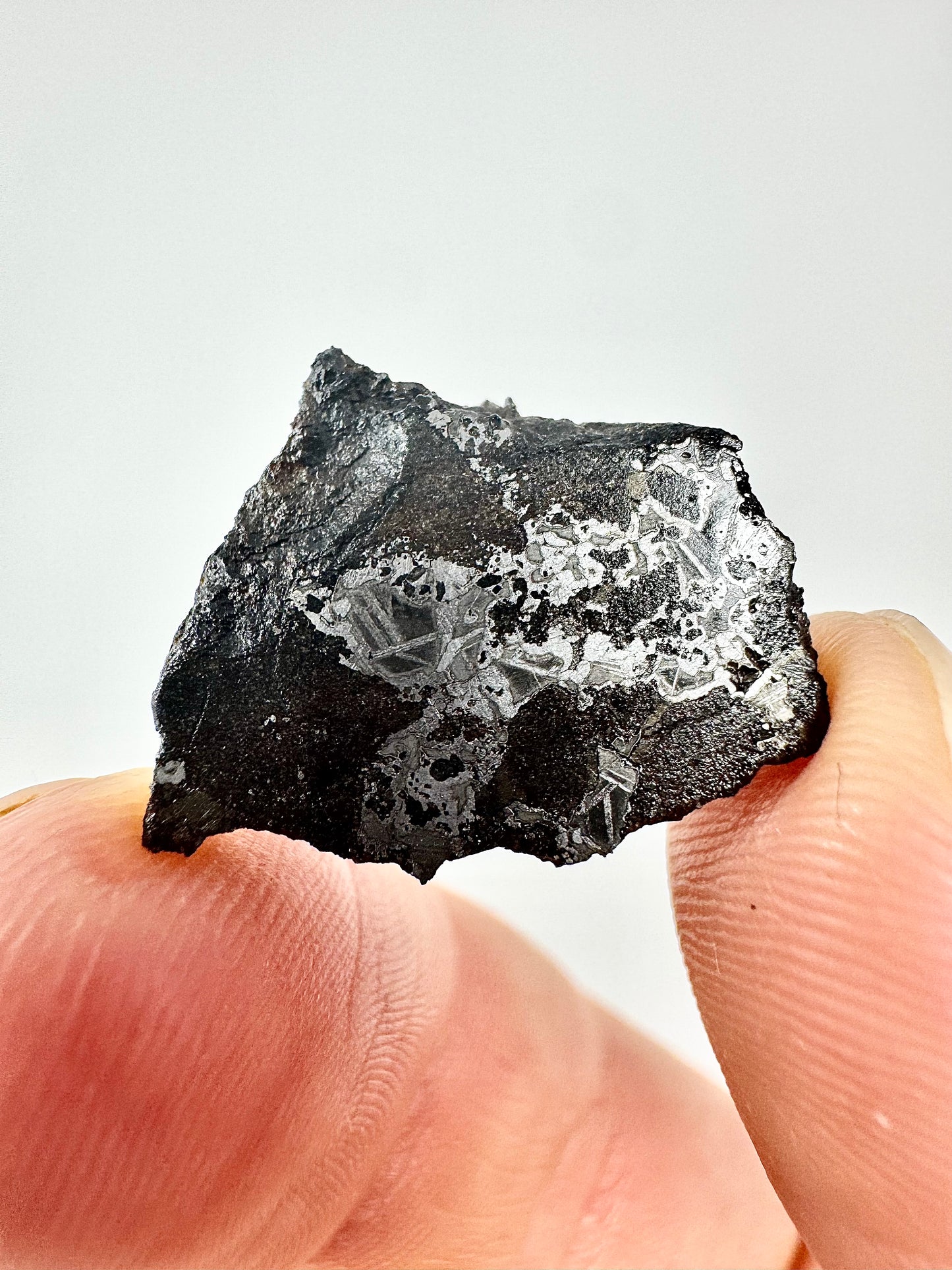 NEW! 4.0g Extremely High Iron Winonaite Meteorite Under Study - A Primitive Achondrite!
