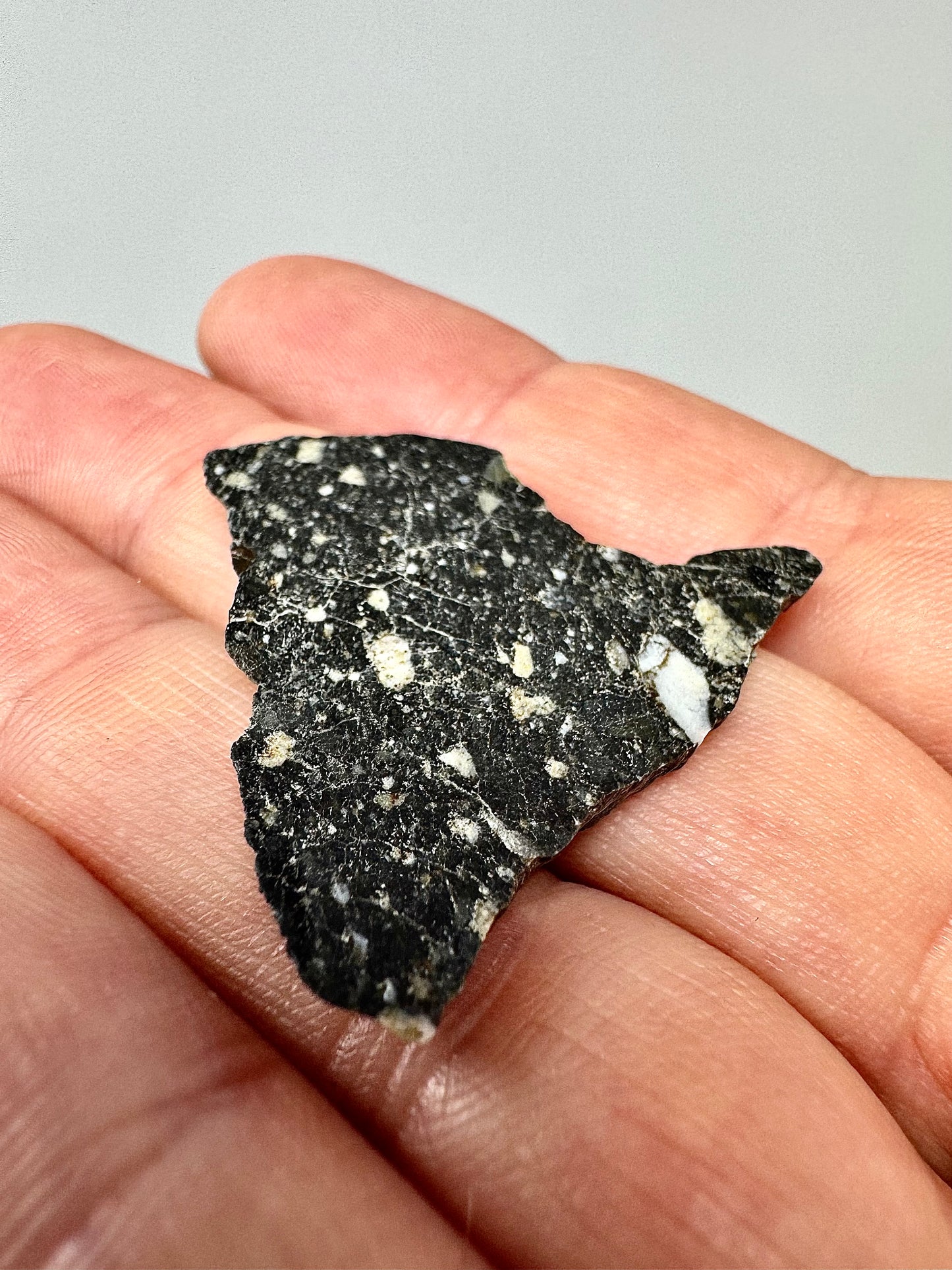 NEW! 3.8g Newly Discovered Lunar Breccia - FULL SLICE - A Genuine Piece Of Our Moon!