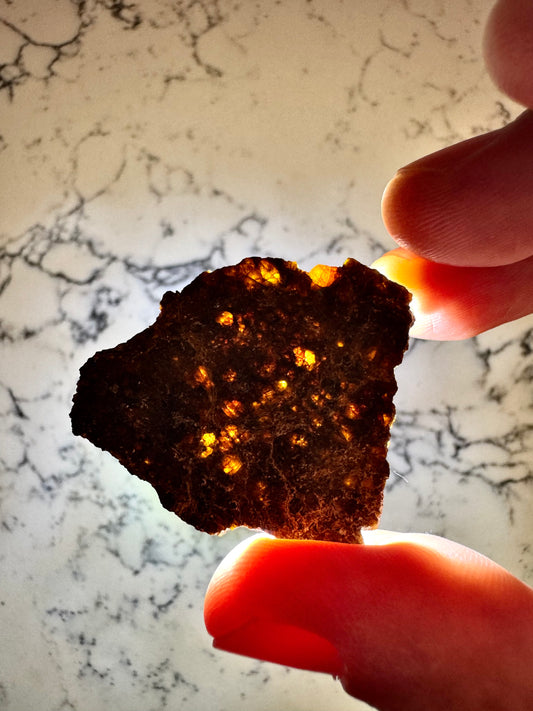 5.1g NWA 16317 Translucent Diogenite Meteorite - Parent Body: Asteroid Vesta