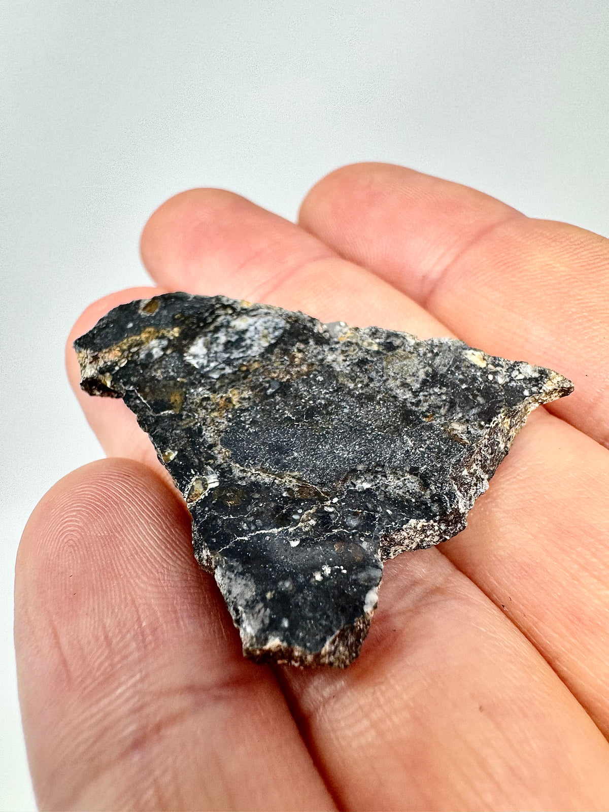 NEW: 6.3g Personal Classification of NWA 18785 Aubrite - Fragmental Monomict Breccia, Enstatite Achondrite Meteorite - Evidence of Possible Linkage To Planet Mercury