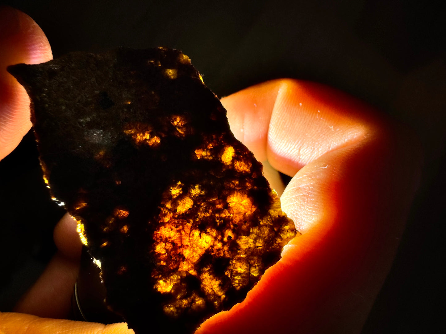 6.8g NWA 16317 Very Translucent Diogenite Meteorite - Parent Body: Asteroid Vesta