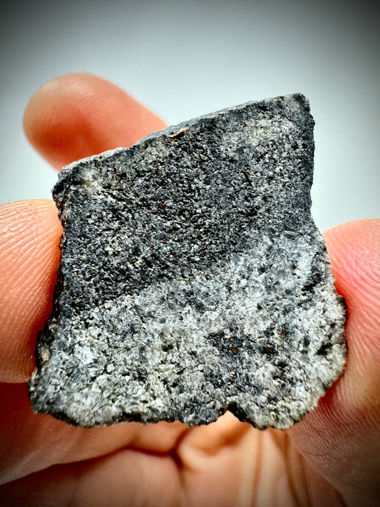 Ksar Ghilane 022 Ungrouped Achondrite - 3.7g Full Slice With A Perfect 50/50 Black and White Split - A Meteorite That’s About To Make History!