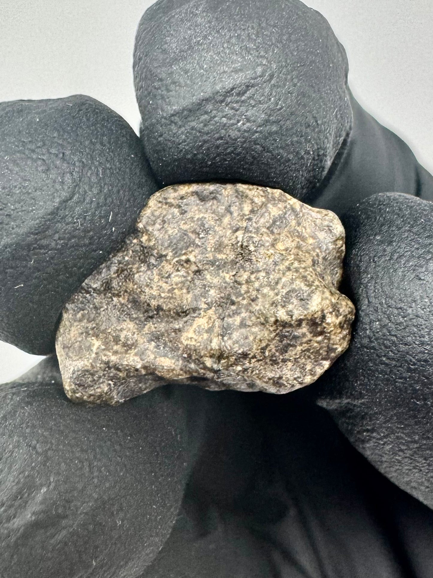3.6g Genuine Martian Meteorite Amgala 001 - Whole Individual! Scientifically Studied Rock From Planet Mars