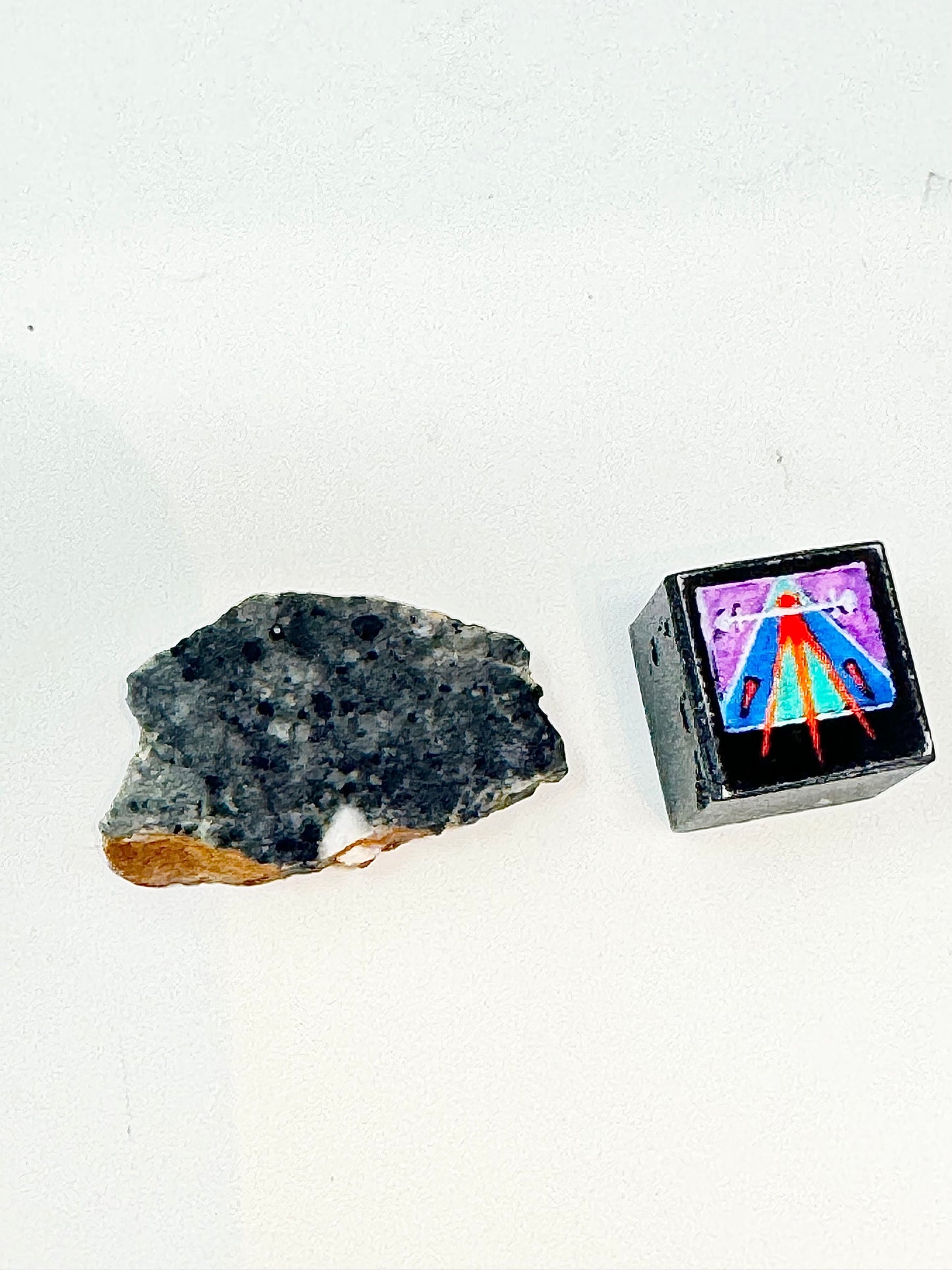 Bechar 003 Lunar Feldspathic Breccia - 1.2g - Polished on One Side