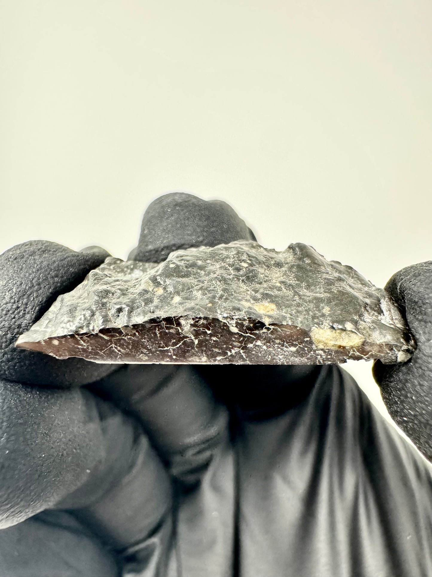 Mesmerizing NWA 13951 “Starry Night” Lunar Meteorite - 3.3g End Cut/Slice - Polished!