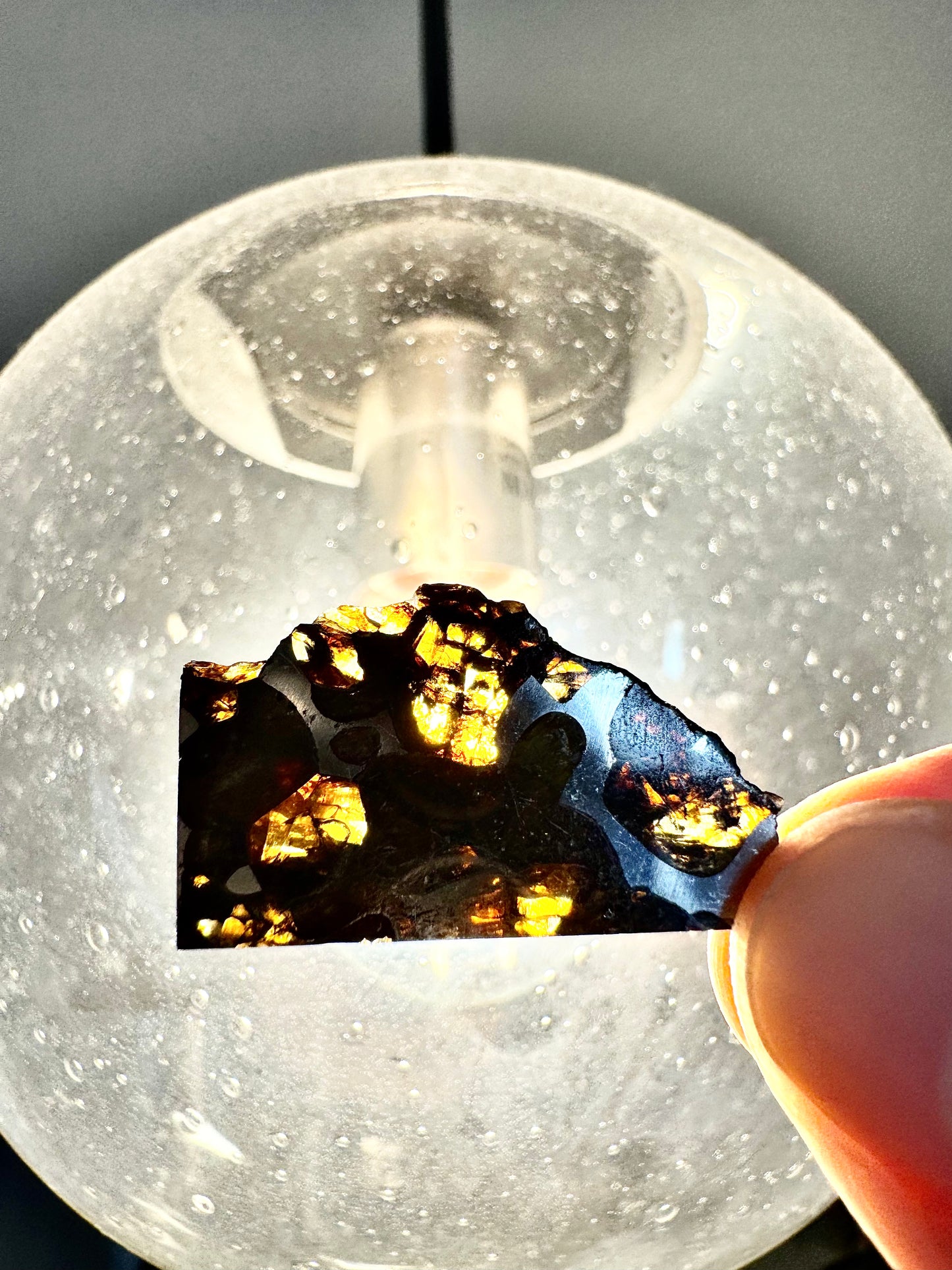 Brahin Pallasite Meteorite - 4.6g - From The Mantle/Core Of An Asteroid