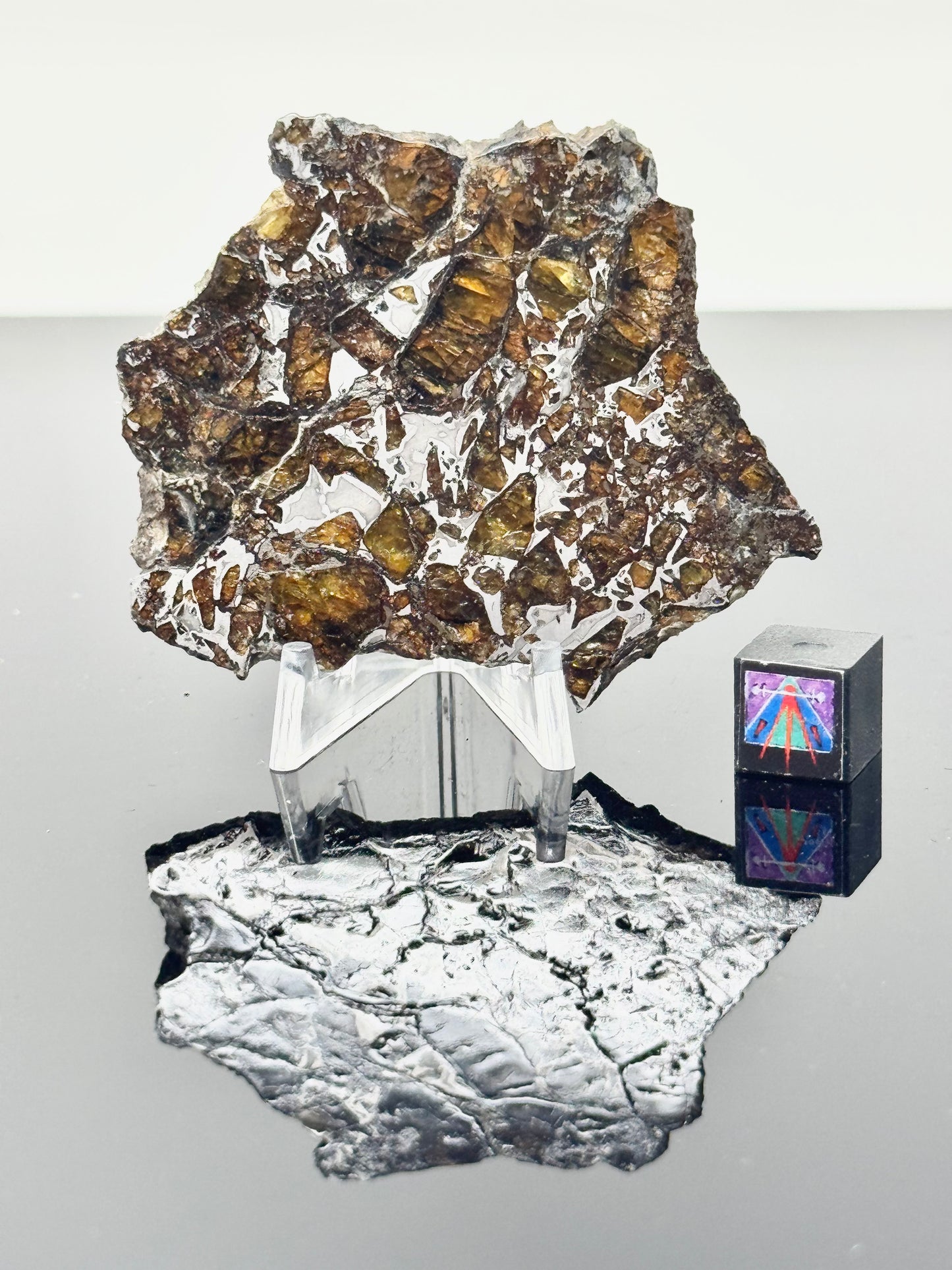 31.7g Admire Pallasite Meteorite - From The Mantle/Core Of An Asteroid - Grade B Translucency