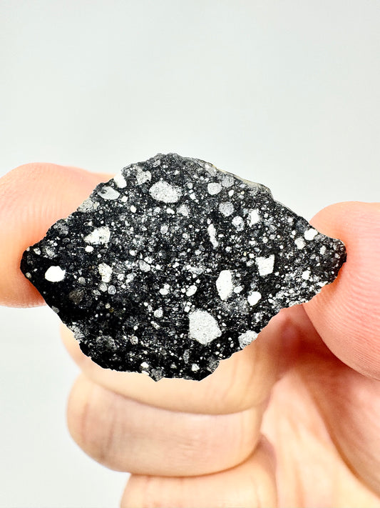 A Brand New, Under Classification Lunar Breccia w/ Frothy Crust Section - A Genuine Piece Of Our Moon! 2.6g