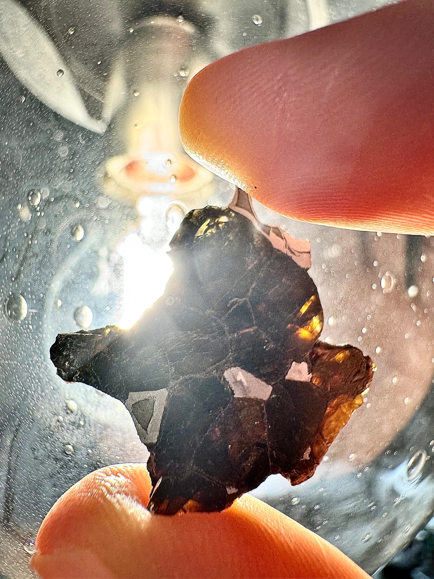 Brahin Pallasite Meteorite - 4.3g - From The Mantle/Core Of An Asteroid - Semi Translucent