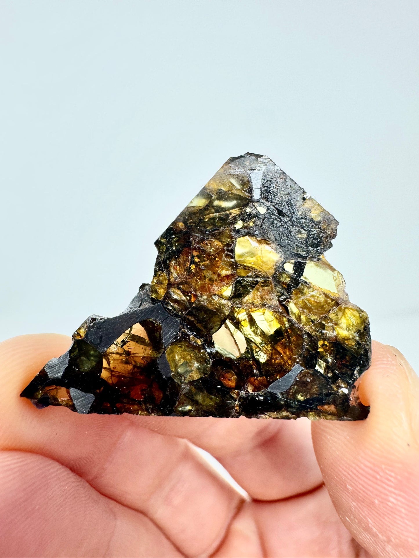 Brahin Pallasite Meteorite - 4.4g - From The Mantle/Core Of An Asteroid