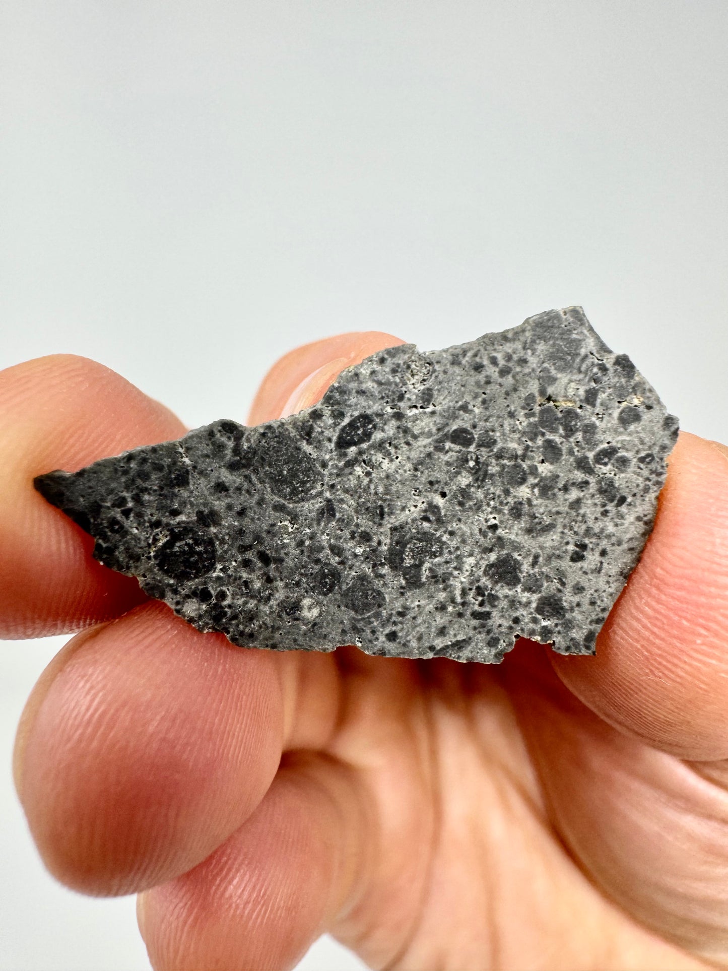 NWA 14681 Lunar Troctolitic Anorthosite - Rare Lunar Meteorite From the Lunar Highlands - 1.3g