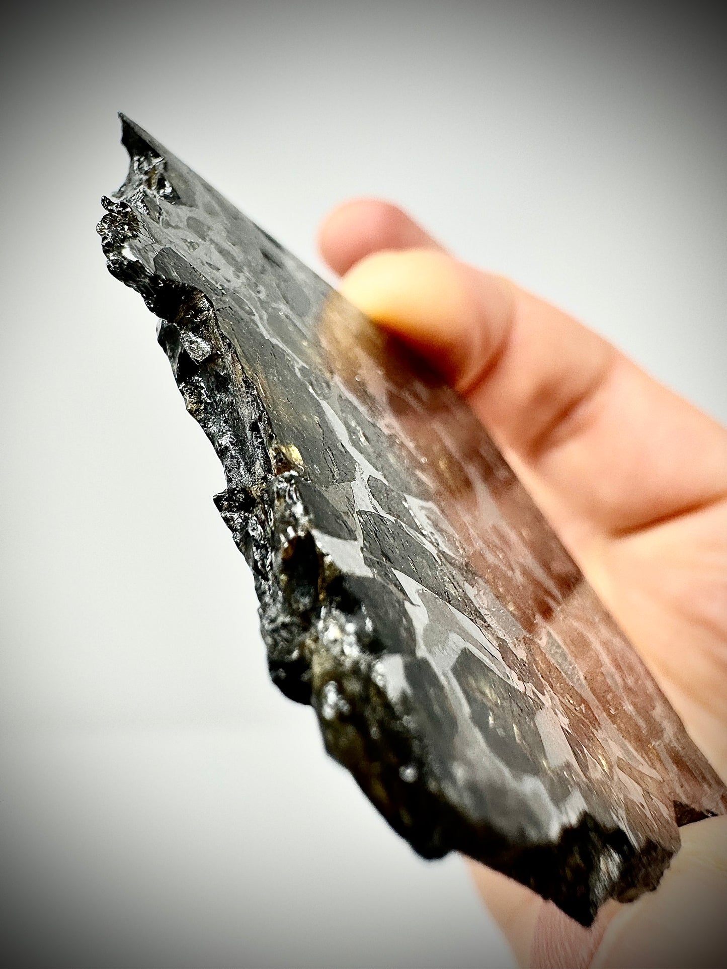 Brahin Pallasite Meteorite - 45.8g - From The Mantle/Core Of An Asteroid - Thick Cut - Very Little Translucency