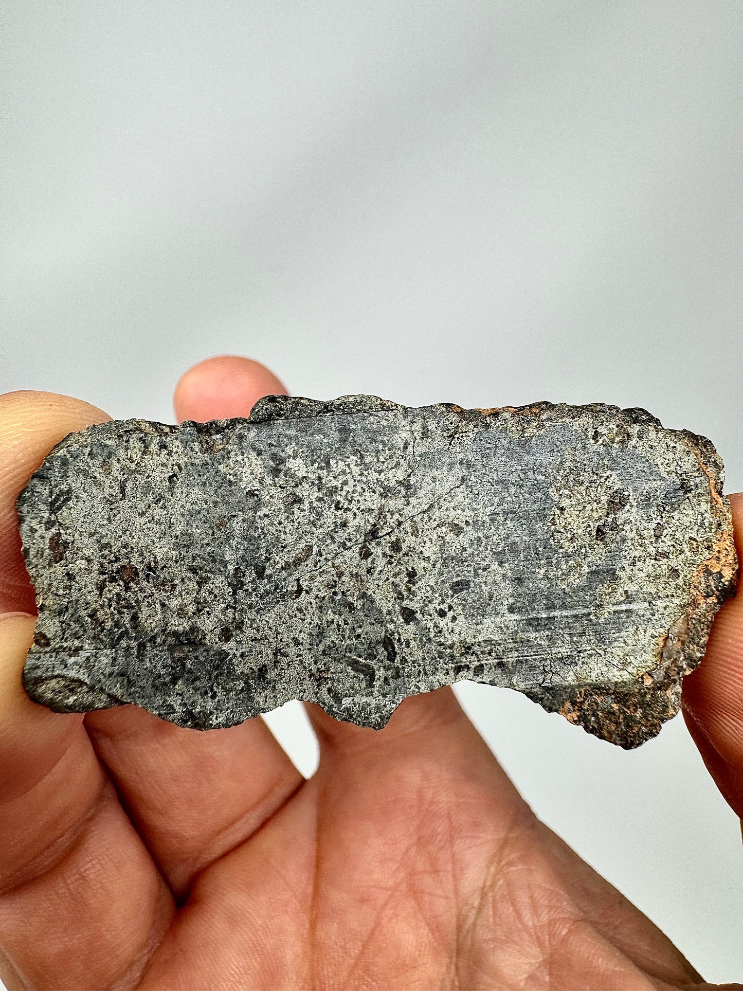9.2g Genuine Martian Meteorite Amgala 001 with Shock Vein! Scientifically Studied Rock From Planet Mars