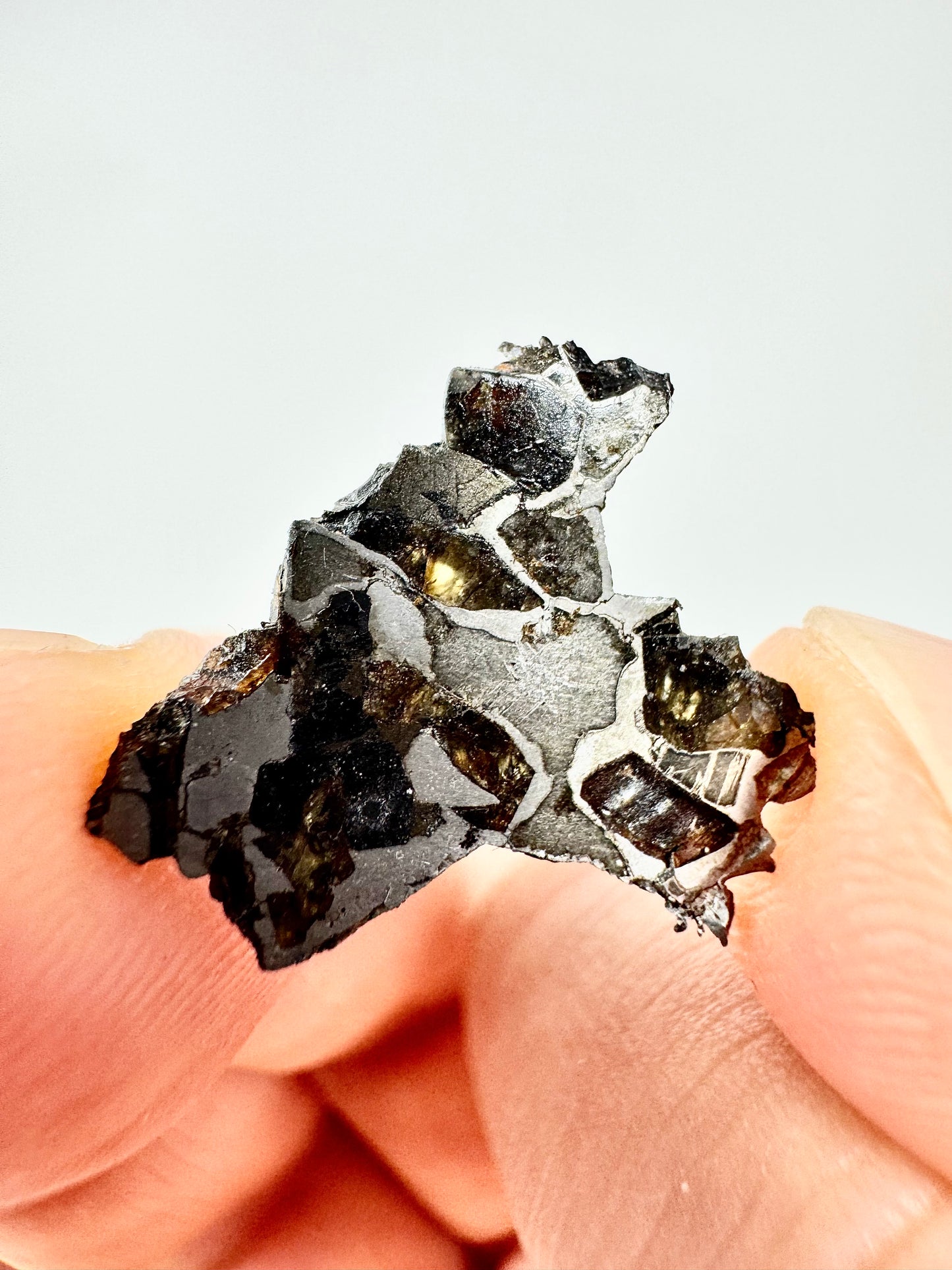 Brahin Pallasite Meteorite - 1.4g - From The Mantle/Core Of An Asteroid - Grade B Translucency