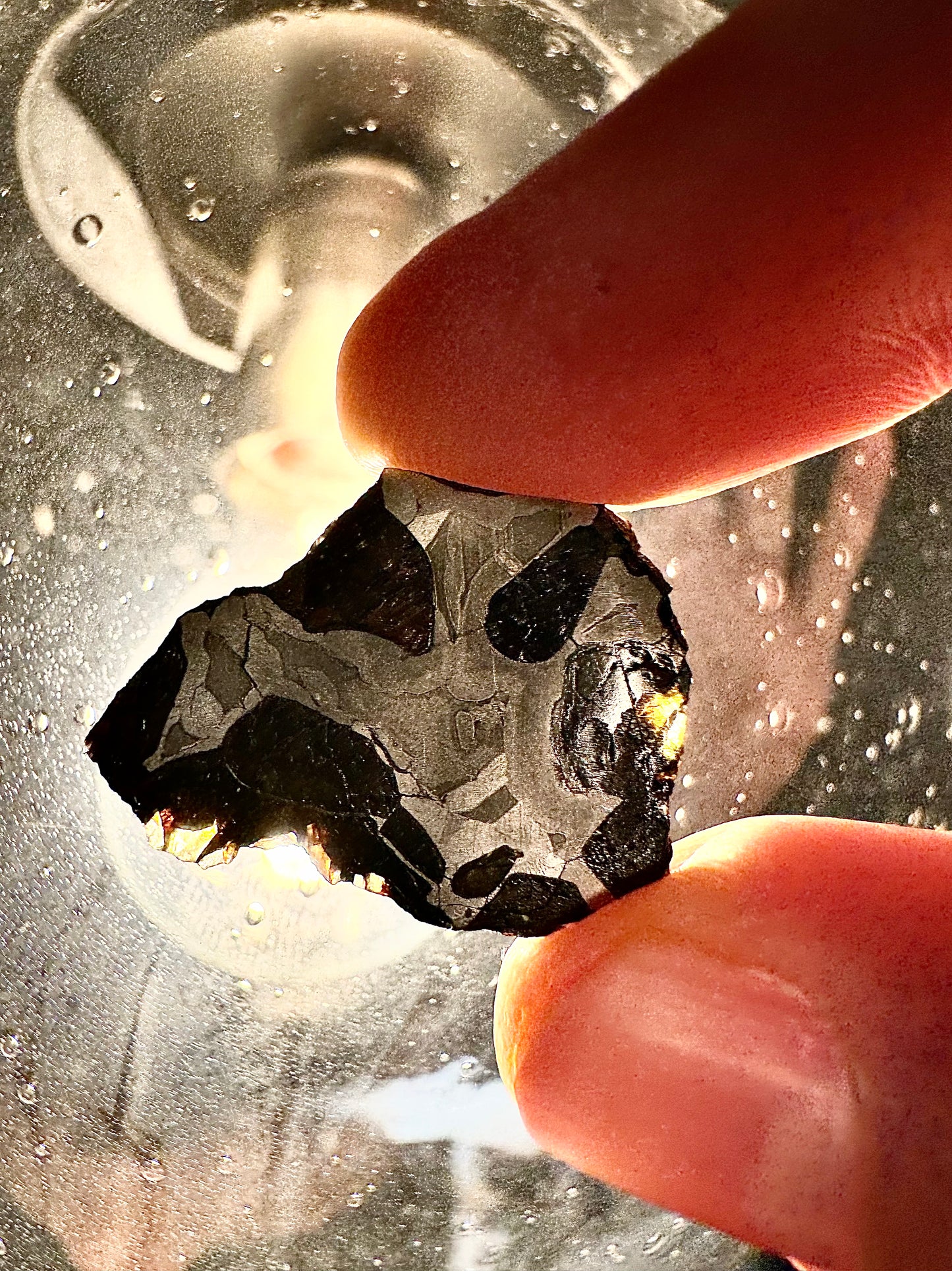 Brahin Pallasite Meteorite - 4.6g - From The Mantle/Core Of An Asteroid - Semi Translucent