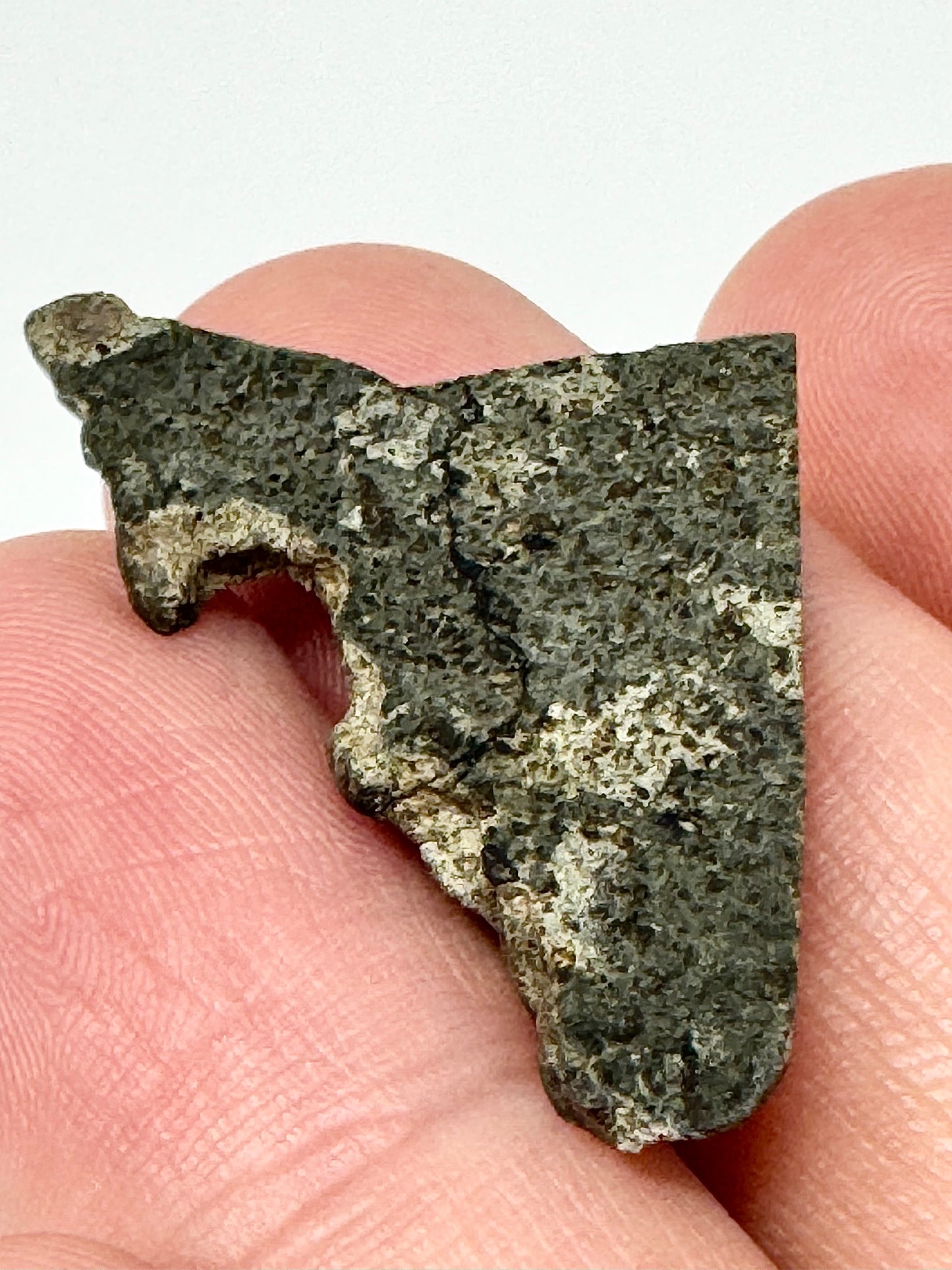 2.6g Genuine Martian Meteorite Amgala 001 - Scientifically Studied Rock From Planet Mars