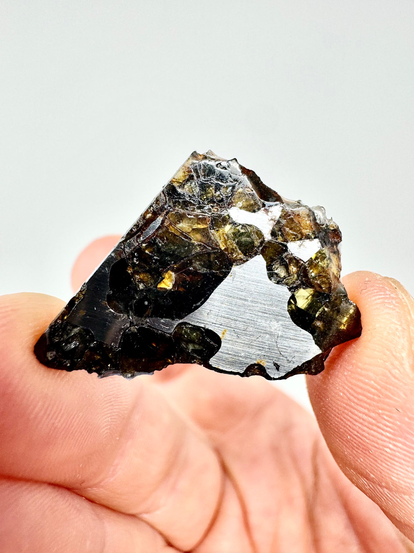 Brahin Pallasite Meteorite - 3.9g - From The Mantle/Core Of An Asteroid