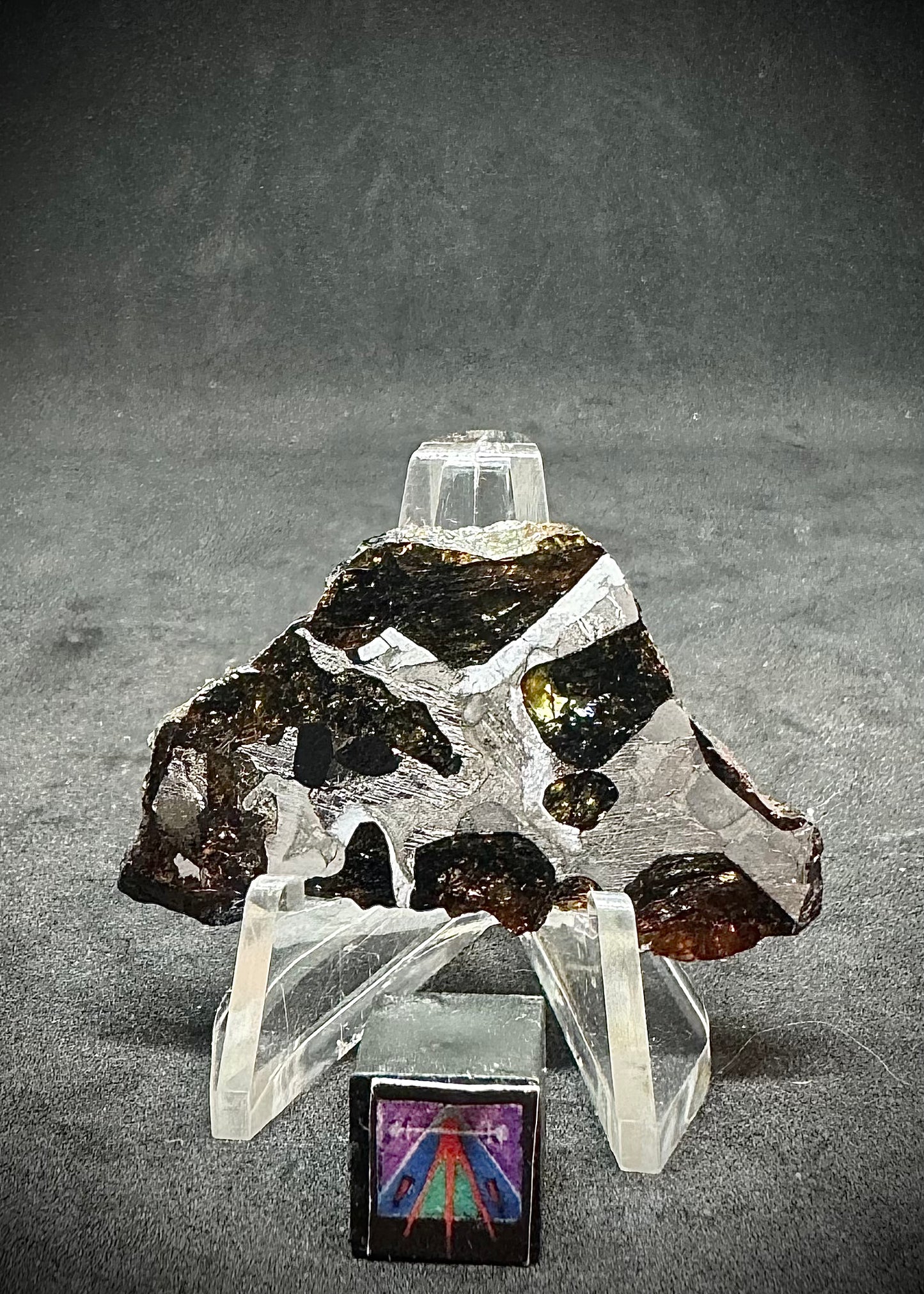 NWA 15428 Pallasite Meteorite - Translucent! 10.6g
