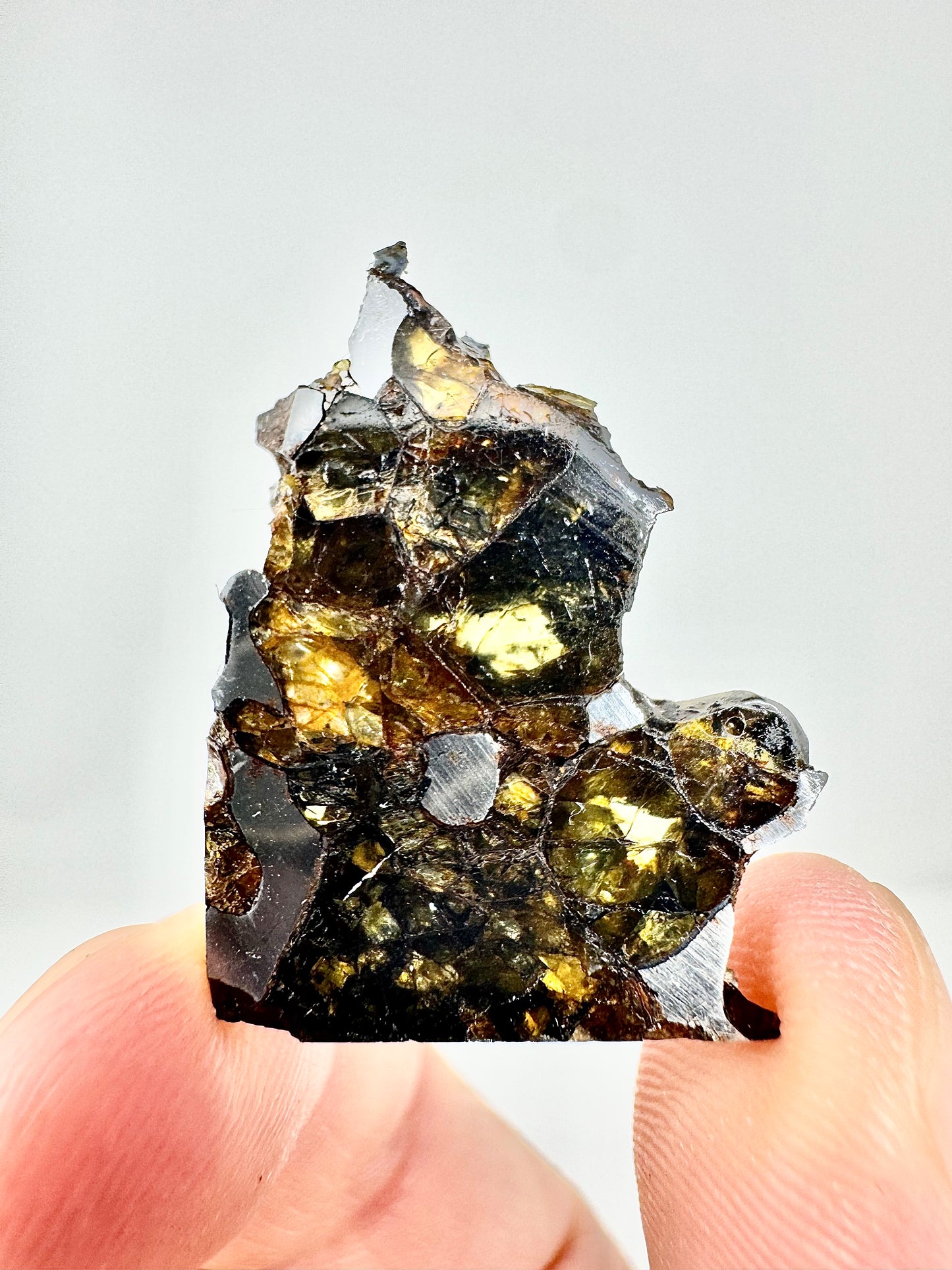 Brahin Pallasite Meteorite - 4.9g - From The Mantle/Core Of An Asteroid