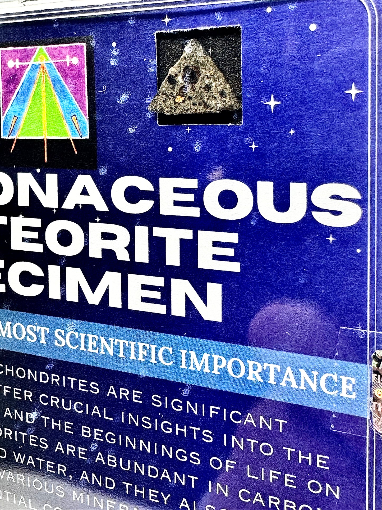 Genuine Carbonaceous Chondrite Specimen - The Most Scientifically Important Meteorite From Our Solar System!
