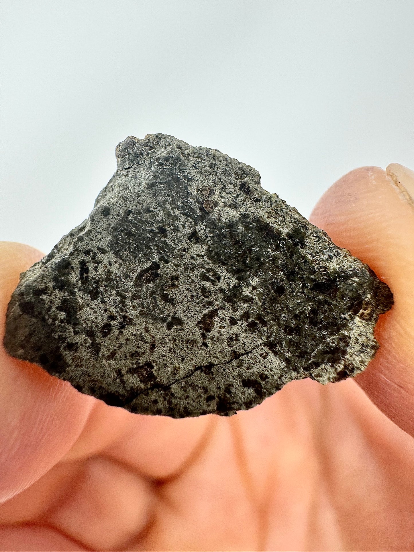 2.0g Genuine Martian Meteorite Amgala 001 with Shock Vein! Scientifically Studied Rock From Planet Mars