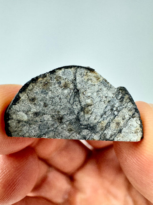 2.0g Chelyabinsk Brecciated Meteorite - Jet Black Crust - Incredibly Fresh and Discovered Immediately After the Fall!