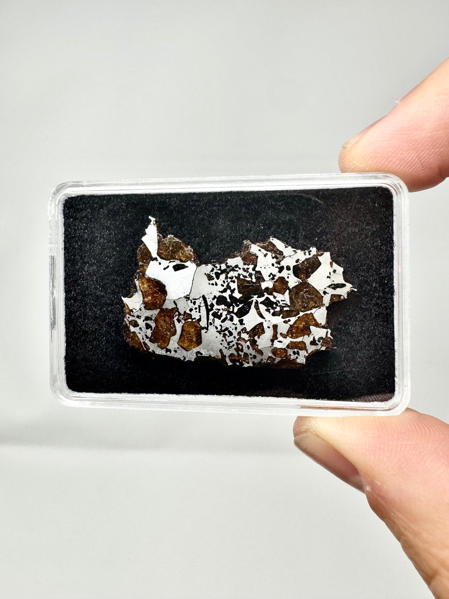 Beautifully Translucent Hassi El Biod 002 Meteorite - 4.9g - A Rare, Ungrouped Olivine/Pyroxene Filled Pallasite!