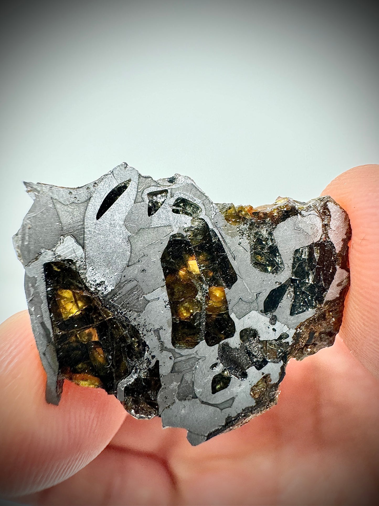 Brahin Pallasite Meteorite - 5.0g - From The Mantle/Core Of An Asteroid - Translucent