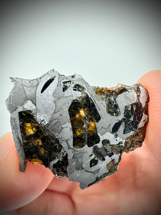 Brahin Pallasite Meteorite - 5.0g - From The Mantle/Core Of An Asteroid - Translucent