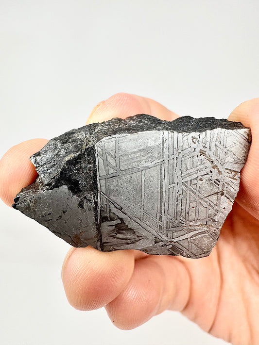 Beautiful, Newly Discovered Iron Meteorite End Cut - Heavy! 65.8g