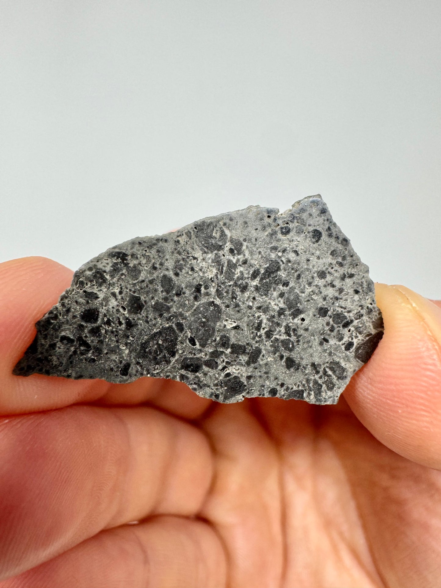 NWA 14681 Lunar Troctolitic Anorthosite - Rare Lunar Meteorite From the Lunar Highlands - 1.3g