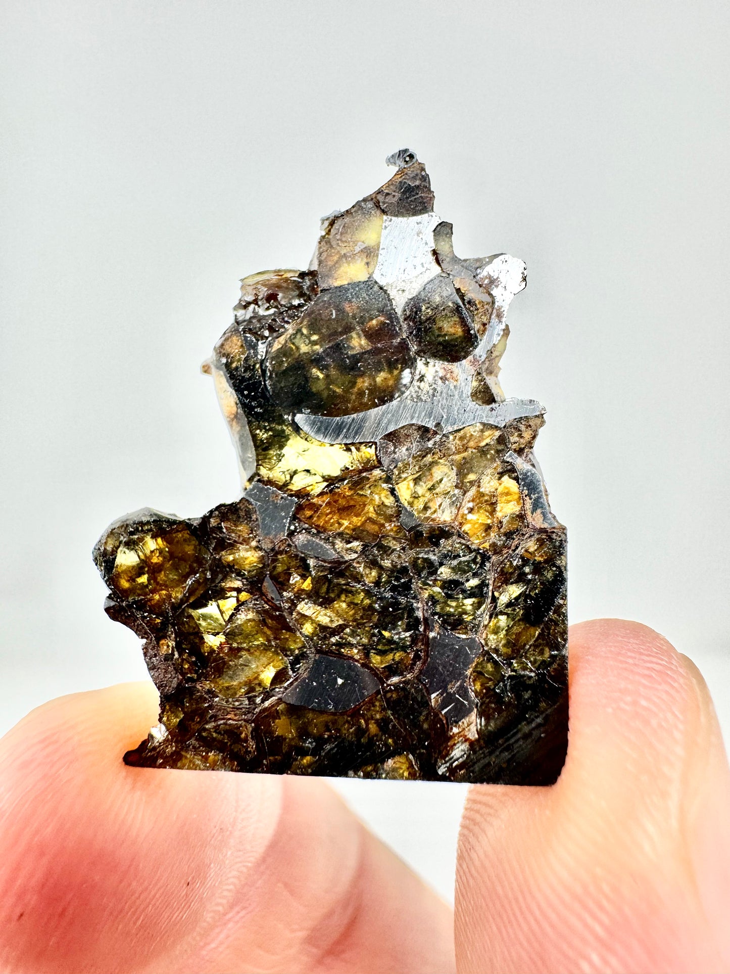 Brahin Pallasite Meteorite - 4.9g - From The Mantle/Core Of An Asteroid