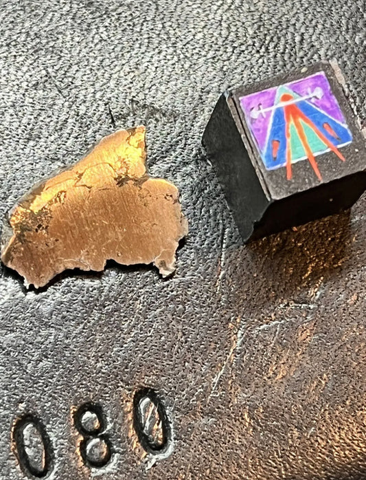 .8g Grapevine Mesa Arizona Bencubbinite Meteorite - Polished, Rare, Low Total Known Weight