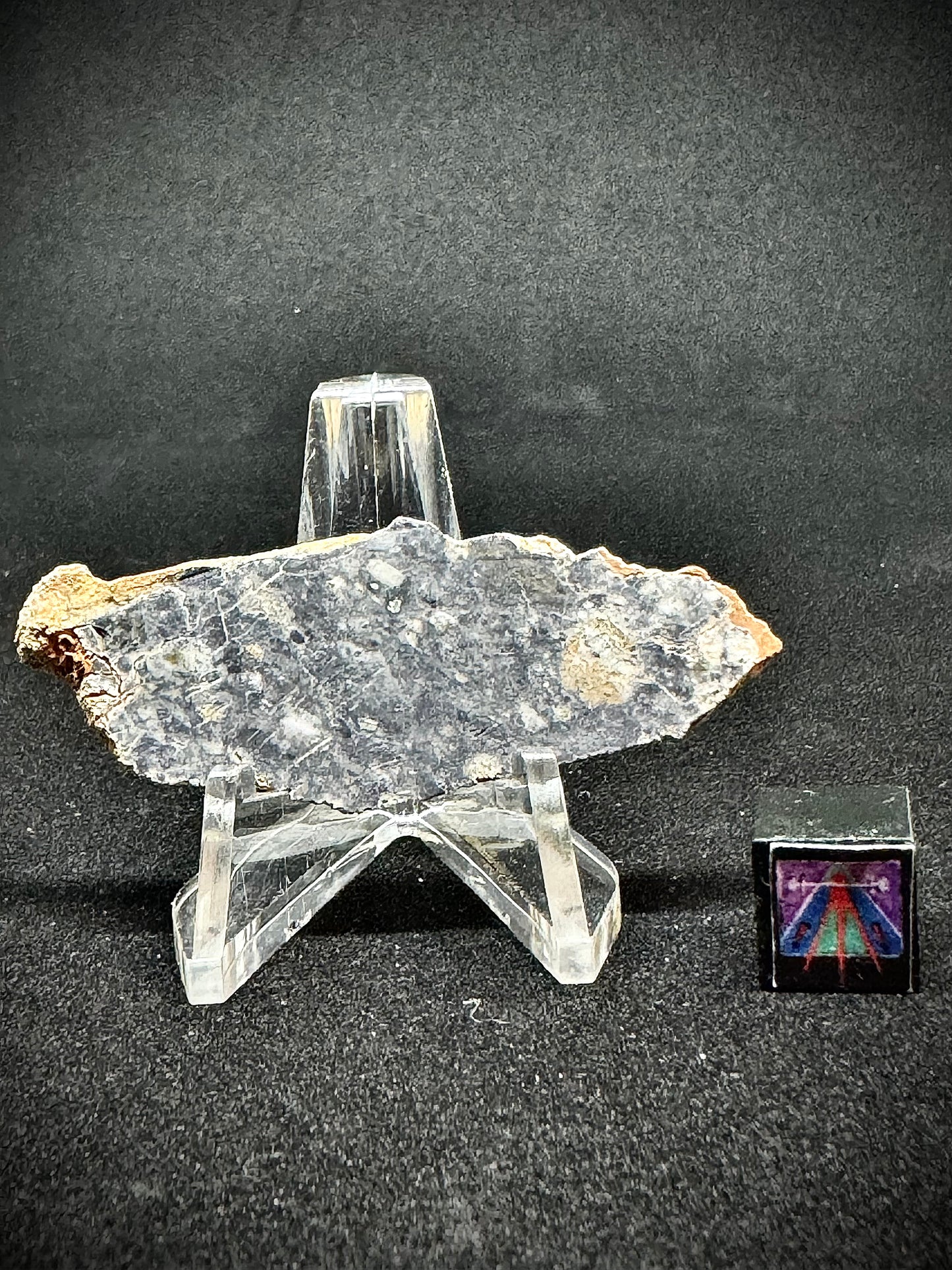 NWA 15373 Lunar Fragmental Breccia - Full Slice - 5.4g
