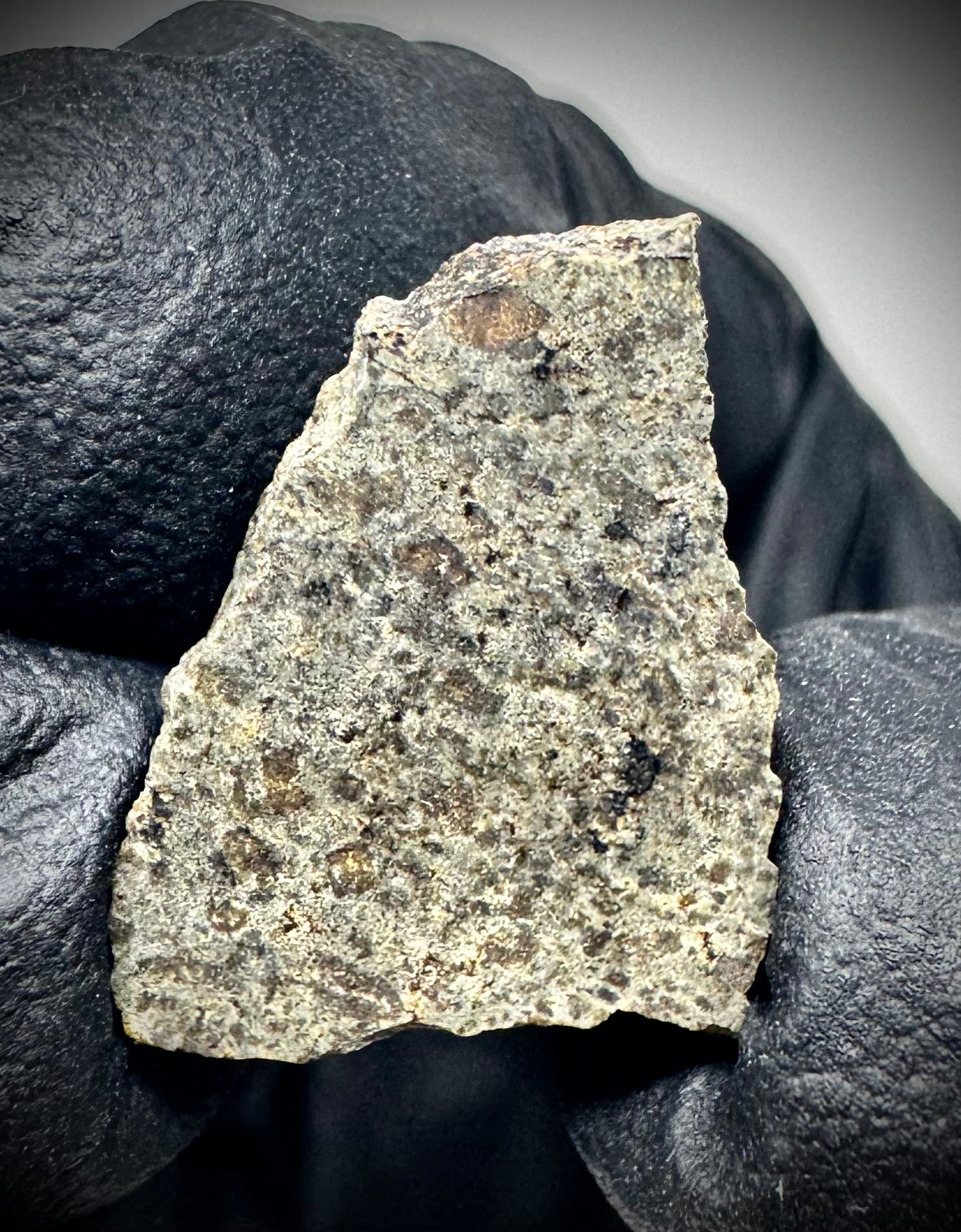 1.5g Genuine Martian Meteorite Amgala 001 - Scientifically Studied Rock From Planet Mars