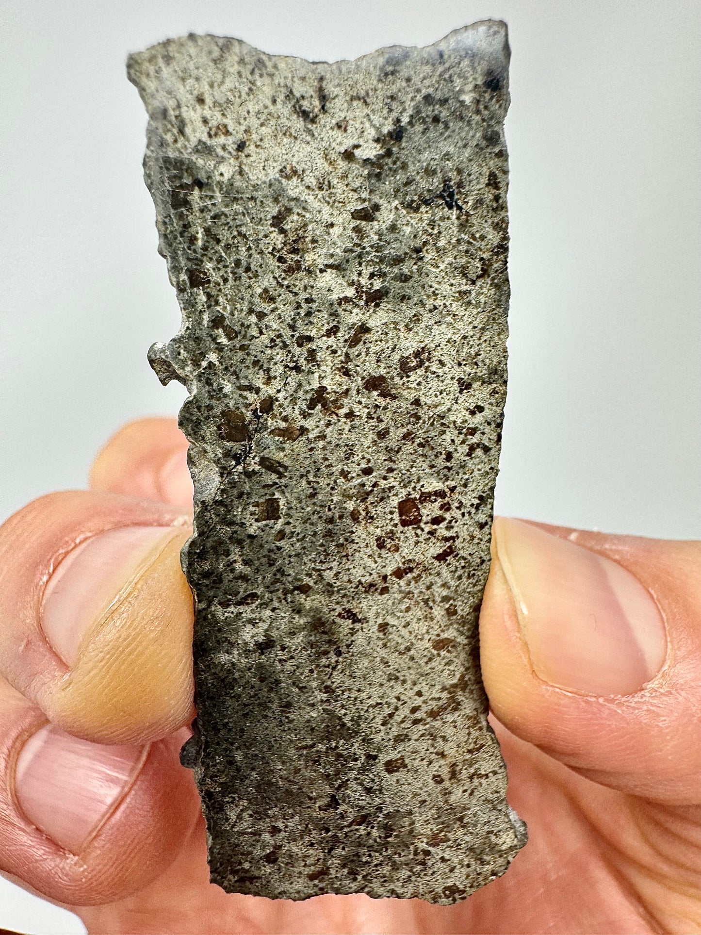 7.4g Genuine Martian Meteorite Amgala 001 with Shock Vein! Scientifically Studied Rock From Planet Mars