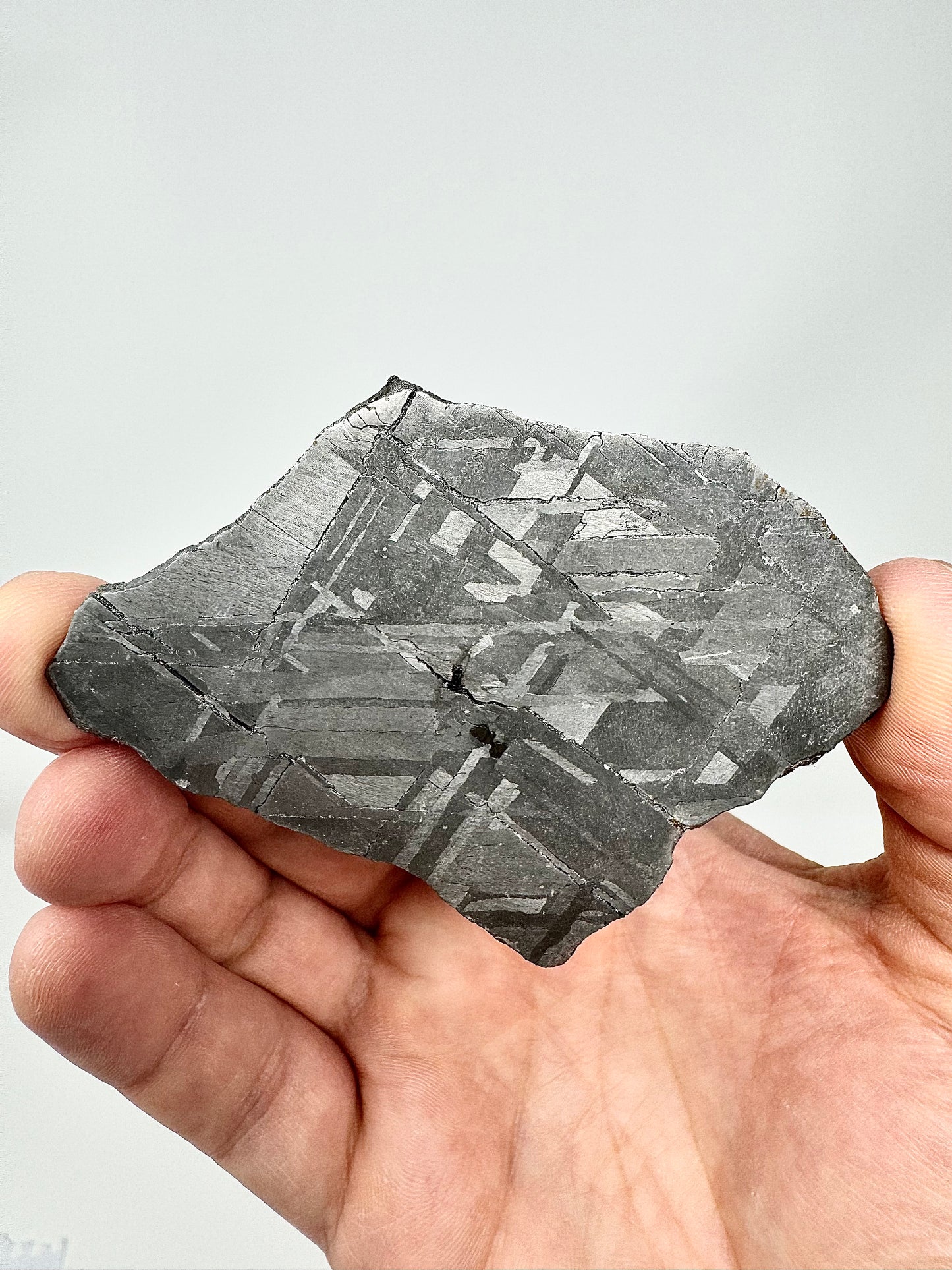 Stunning Brand New Iron Meteorite - 59.1g - Full Slice - From The Core Of An Asteroid