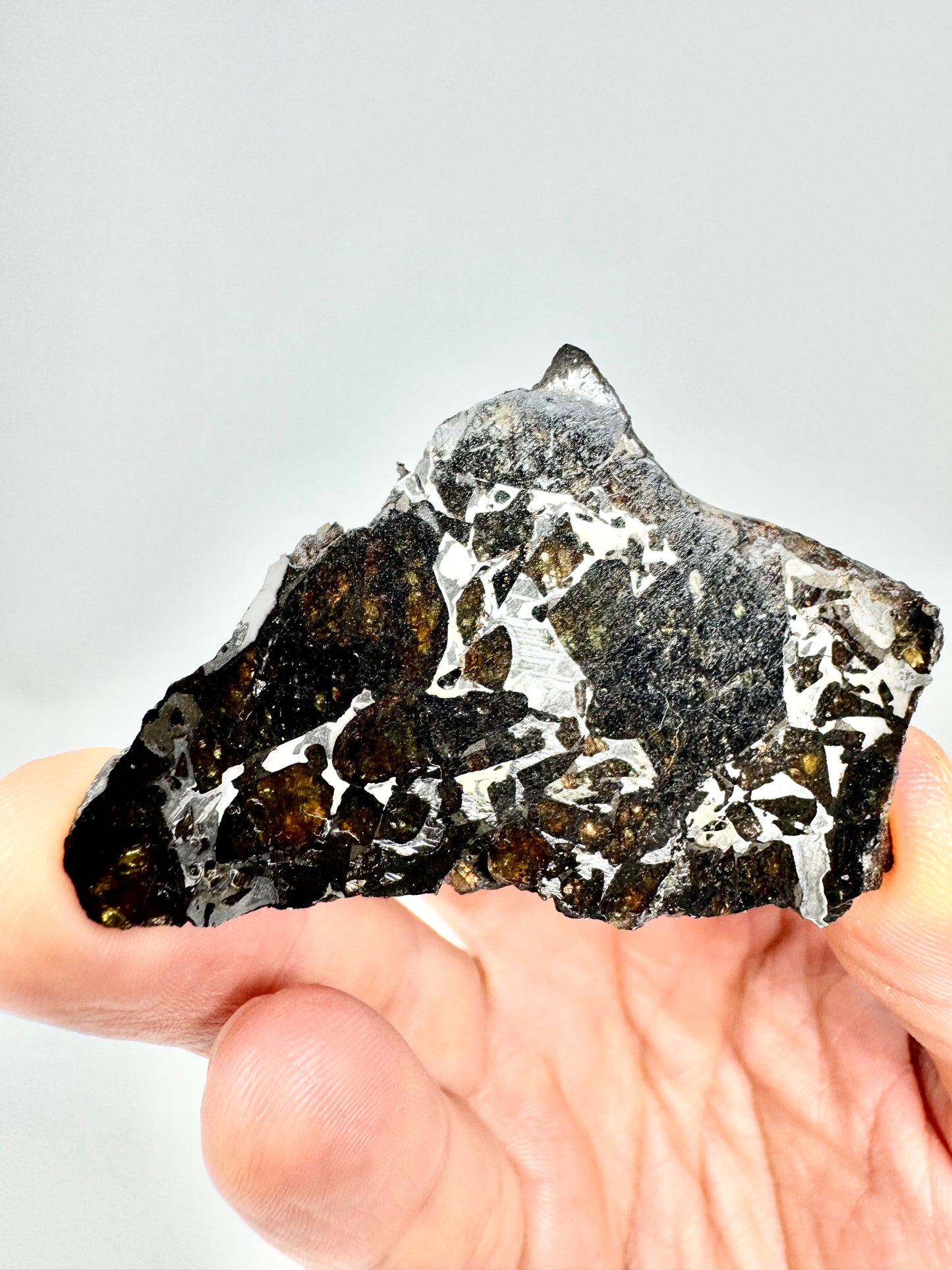 Brahin Pallasite Meteorite - 20.4g - From The Mantle/Core Of An Asteroid