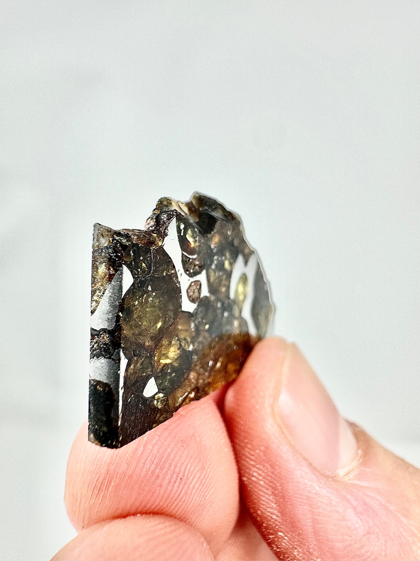 Brahin Pallasite Meteorite - 4.6g - From The Mantle/Core Of An Asteroid